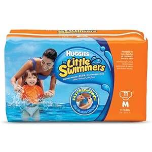 huggies little swimmers disposable swimpants size m 24-34 lb 11 ct