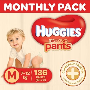 Huggies Ultra Soft Pants Diapers Monthly Pack