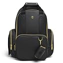 HUGGIES Unisex-adult Signature Hug Pack Diaper Backpack, Black Leather, One Size