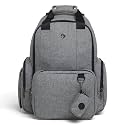 HUGGIES Unisex-adult Signature Hug Pack Diaper Backpack, Dark Grey Heather, One Size