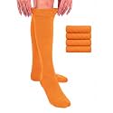 Hugh Ugoli Women Cotton Knee High Socks, 4 Pairs, Long Dress School Uniform