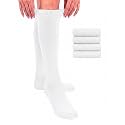 Hugh Ugoli Women Cotton Knee High Socks, 4 Pairs, Long Dress School Uniform