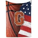 Huglanket Basketball Blanket for Boys, Teen, Coaches, Personalized Blanket with Initials, Flannel Throw Blanket for Birthday, Christmas, 50x65 Inches, G