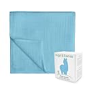 hugs &amp; llamas | 100% Organic Cotton Muslin Swaddle Blankets | Unisex Swaddle Blanket | Extra Soft | Swaddles for Newborns and Infants | Machine Washable | 47” x 47” (Tropical Treat)