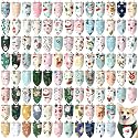 Huhumy 100 Pcs Christmas Dog Bandanas Bulk Christmas Bandanas for Dogs