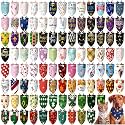 Huhumy 150 Pcs Fall Seasonal Dog Bandanas Bulk Holiday Dog Bandanas