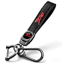 HUIANTS Genuine Leather Car Keychain 300 Emblem Leather Key Chain compatible with Chrysler 300 300C 300S Accessories