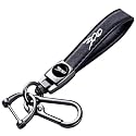 HUIANTS Genuine Leather Car Keychain 300 Emblem Leather Key Chain compatible with Chrysler 300 300C 300S Accessories