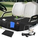 Golf Cart Seat Covers,Breathable Golf Cart Seat Towel Blanket for EZGO,Yamaha,Club Car Soft Seat Cover with 4 Front Pockets &amp; Nonskid Bottom for Golf Decorations Accessories