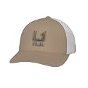 HUK Men's Mesh Trucker Snapback Hat | Anti-Glare Fishing Hat