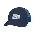 HUK Men's Mesh Trucker Snapback Hat | Anti-Glare Fishing Hat