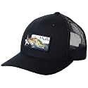 HUK Men's Mesh Trucker Snapback Hat | Anti-Glare Fishing Hat