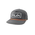 HUK Men's Mesh Trucker Snapback Hat | Anti-Glare Fishing Hat