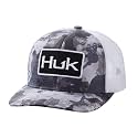 HUK Men's Mesh Trucker Snapback Hat | Anti-Glare Fishing Hat
