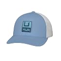 HUK Men's Mesh Trucker Snapback Hat | Anti-Glare Fishing Hat