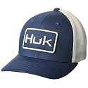 HUK Men's Mesh Trucker Snapback Hat | Anti-Glare Fishing Hat