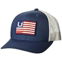 HUK Men's Mesh Trucker Snapback Hat | Anti-Glare Fishing Hat