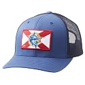 HUK Men's Mesh Trucker Snapback Hat | Anti-Glare Fishing Hat