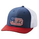 HUK Men's Mesh Trucker Snapback Hat | Anti-Glare Fishing Hat
