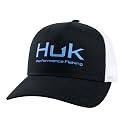 HUK Men's Mesh Trucker Snapback Hat | Anti-Glare Fishing Hat