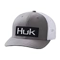 HUK Men's Mesh Trucker Snapback Hat | Anti-Glare Fishing Hat