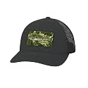 HUK Men's Mesh Trucker Snapback Hat | Anti-Glare Fishing Hat