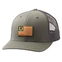 HUK Men's Mesh Trucker Snapback Hat | Anti-Glare Fishing Hat