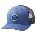 HUK Men's Mesh Trucker Snapback Hat | Anti-Glare Fishing Hat