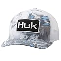 HUK Men's Mesh Trucker Snapback Hat | Anti-Glare Fishing Hat