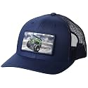 HUK Men's Mesh Trucker Snapback Hat | Anti-Glare Fishing Hat