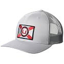 HUK Men's Mesh Trucker Snapback Hat | Anti-Glare Fishing Hat