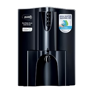 pureit eco water saver ro purifier black with rouvmf filtration  water purifier filter for home  7-stage purification  up to 60 savings  suitable for borewelltankermunicipal supply  10 l