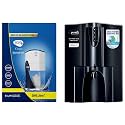 Pureit Hul Eco Water Saver Mineral RO+UV+MF As Wall Mounted/Counter Top Black 10LWater Purifier &amp; HUL Pureit Germkill Kit For Classic 23 L Water Purifier - 3000 L Capacity