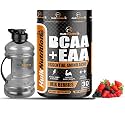 HulkNutrition EAAs - BCAA Energy Drink Powder for Pre/Post Workout Supplement, Recovery, Muscle Protein Synthesis - 255 g