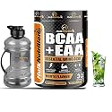 HulkNutrition EAAs-BCAA Energy Drink for Workout | Pre/Post Workout Supplement Powder| Recovery |Muscle Protein Synthesis |EAAs-BCAA, All 9 Essential Amino Acids [30, Mojito, 255g] Free Gallon Shaker