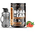 HulkNutrition EAAs-BCAA Energy Drink for Workout, Pre/Post Workout Supplement, Recovery, Muscle Protein Synthesis All 9 Essential Amino Acids [30, Watermelon, 255g powder] Free Gallon Shaker Bottle