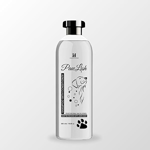 humane amp hound pawlish professional salon series dog shampoo with conditioner for dark coat dogs - 500 ml