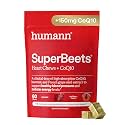 HumanN SuperBeets 5-in-1 Heart Chews + 3X Absorption 150mg CoQ10, 60 Ct