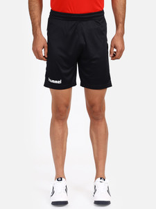hummel chevronzig zag men black sports shorts