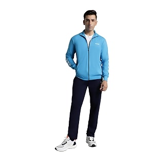 hummel promo men39s all weather regular fit track suit with zipper and pockets comfortable breathable stretchable soft fabric for everyday use ideal for gym training or running loungwear