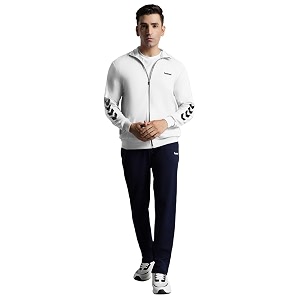 hummel promo men39s all weather regular fit track suit with zipper and pockets comfortable breathable stretchable soft fabric for everyday use ideal for gym training or running loungwear