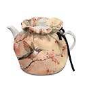 Hummingbird Floral Tea Cosy Washable Protective Insulated Tea Pot Dust Cover Creative Kitchen Tea Pot Cover to Keep Tea Warm Home Kitchen Tea Party Christmas Decoration