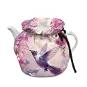 Hummingbird Floral Tea Cozies Cover of Teapots Tea Pot Dust Cover Insulated Kettle Cover Tea Pots Cosy Cotton Teapot Shock Protection Home Party Decor Souvenir