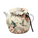 Hummingbird Flower Kettle Dust Cover Teapots Dust Cover Insulated Breakfast Pot Cover Kitchen Tea Cosy Tea Cozies with Cotton Keep Warm for Dining Room Coffee Table Desktop Decoration