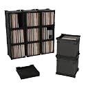 HumminGuru FlexiCube Vinyl Record Storage Box & Stackable Shelf (3 Cubes)