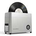 HumminGuru Ultrasonic Vinyl Record Cleaner- 40kHz Ultrasonic Vinyl Record Cleaning Machine with Auto Drying, Vinyl Cleaner Kit with Filters, 1Y Warranty (Sliver, 7/10/12 Inch)