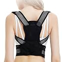 Hunchback Corrector and Posture Trainer Back Fixed Supporter Elastic Black S for Men and Women Shoulder Support Belt for Spine Alignment and Back Relief