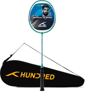 hundred powertek 200 orange strung badminton racquet