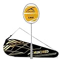 Hundred Carbon Graphite POWERTEK Force - White (Strung), Badminton