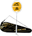Hundred T-REX 800 White Strung Badminton Racquet